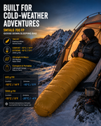 700 FP Goose Down Sleeping Bag for Winter Camping | SMTALG